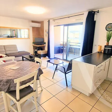 Apartamento 012 Grand T3 Avec Clim, Garage, Piscine, Wifi Sète